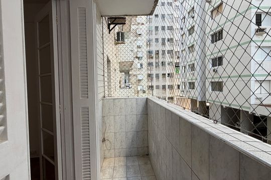 Varanda da Sala de apartamento para alugar com 2 quartos, 87m² em Aparecida, Santos