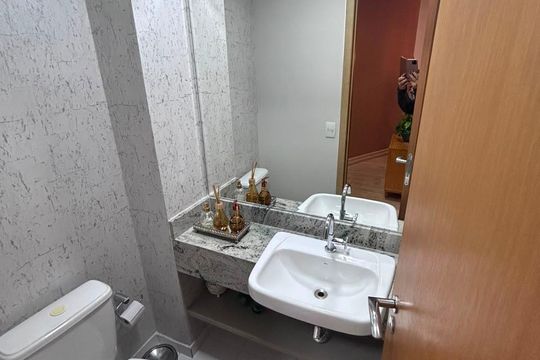 Banheiro de apartamento para alugar com 4 quartos, 122m² em Jardim Bonfiglioli, Jundiaí