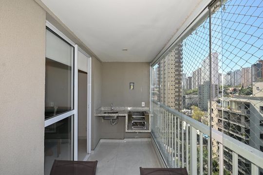 Varanda de apartamento à venda com 2 quartos, 62m² em Vila Andrade, São Paulo