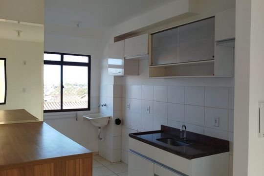 Cozinha de apartamento para alugar com 2 quartos, 43m² em Subsetor Oeste - 12 (O-12), Ribeirão Preto