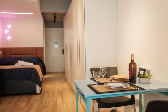 Sala/Quarto de apartamento para alugar com 1 quarto, 24m² em Boqueirão, Santos