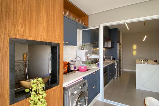 Varanda - Área de Serviço de apartamento à venda com 3 quartos, 75m² em Umuarama, Osasco
