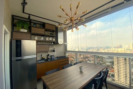 Varanda de apartamento à venda com 2 quartos, 58m² em Vila Monte Alegre, São Paulo