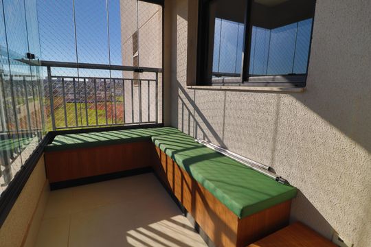 Varanda gourmet de apartamento para alugar com 3 quartos, 103m² em Jardim Sul, Uberlândia