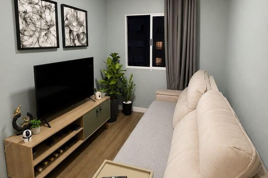 Sala de apartamento à venda com 2 quartos, 56m² em Chacara Santa Antonieta (Nova Veneza), Sumaré