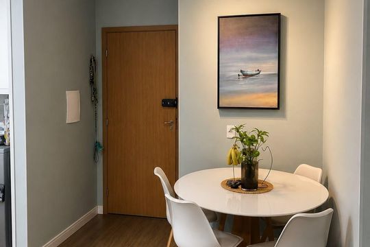 Sala de Jantar de apartamento à venda com 2 quartos, 56m² em Chacara Santa Antonieta (Nova Veneza), Sumaré