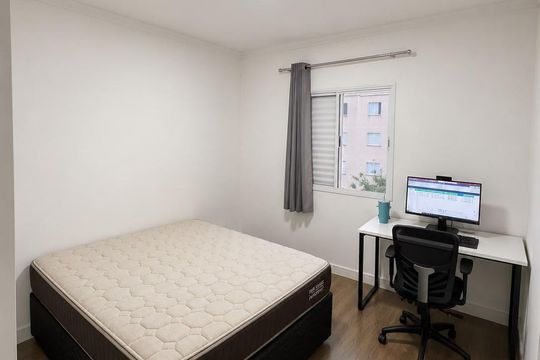Quarto de apartamento à venda com 2 quartos, 56m² em Chacara Santa Antonieta (Nova Veneza), Sumaré