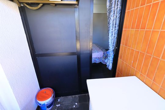 Varanda da suíte  de casa de condomínio para alugar com 1 quarto, 24m² em Praia do Flamengo, Salvador
