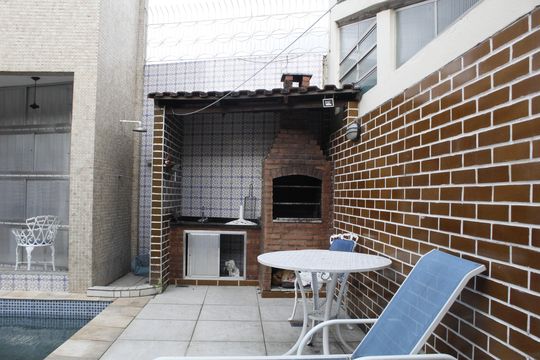 Área gourmet de apartamento à venda com 3 quartos, 190m² em Taquara, Rio de Janeiro