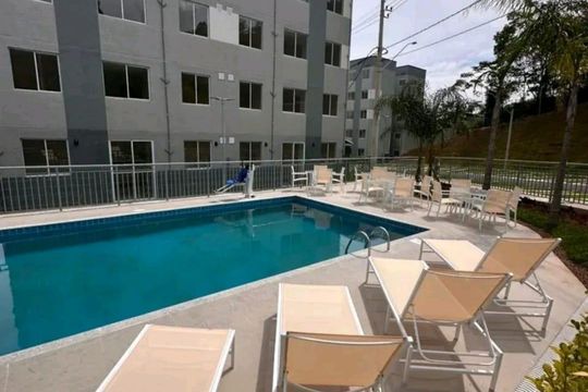 Área externa de apartamento para alugar com 2 quartos, 39m² em Rio do Ouro, São Gonçalo