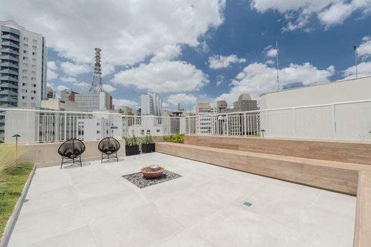 Área comum - Terraço de apartamento para alugar com 2 quartos, 60m² em Bela Vista, São Paulo