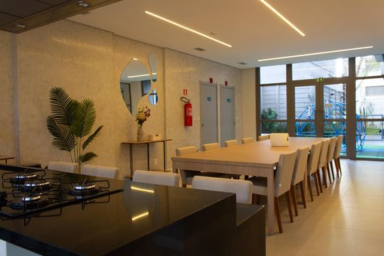 Área Comum - Espaço Gourmet de apartamento para alugar com 1 quarto, 40m² em Brooklin, São Paulo