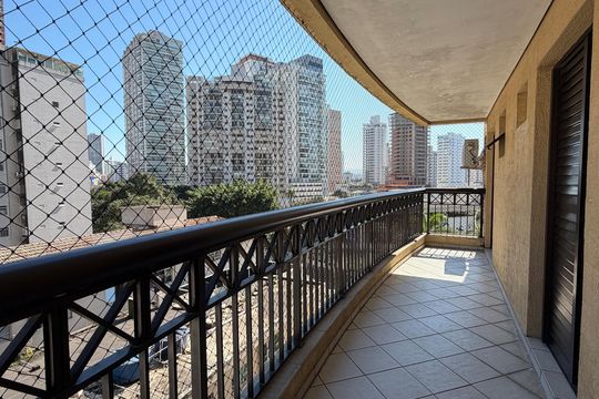 Varanda de apartamento para alugar com 2 quartos, 150m² em Ponta da Praia, Santos
