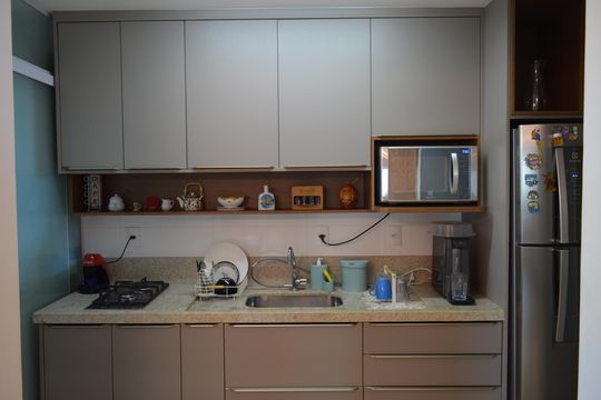 Cozinha de apartamento para alugar com 3 quartos, 145m² em Bonfim Paulista, Ribeirão Preto