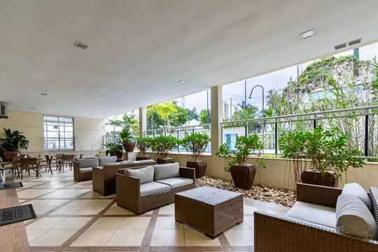 Área comum de apartamento à venda com 2 quartos, 77m² em Vila Alexandria, São Paulo