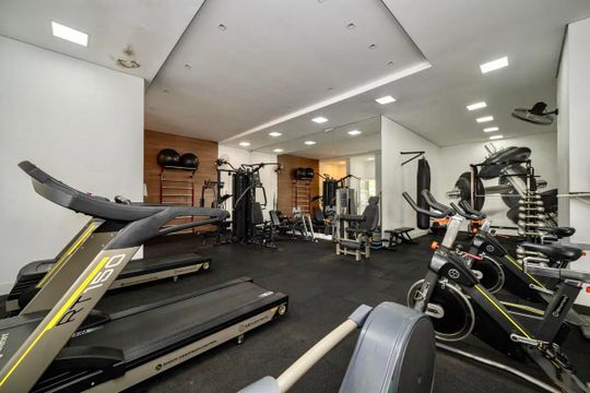 Área comum - Academia de apartamento à venda com 2 quartos, 77m² em Vila Alexandria, São Paulo