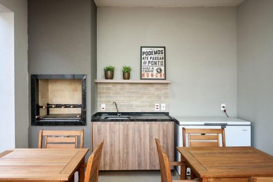 Área externa de apartamento para alugar com 1 quarto, 35m² em Vila Santa Catarina, São Paulo