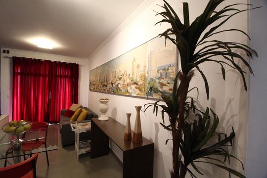 Sala de apartamento para alugar com 1 quarto, 54m² em Centro, Uberlândia