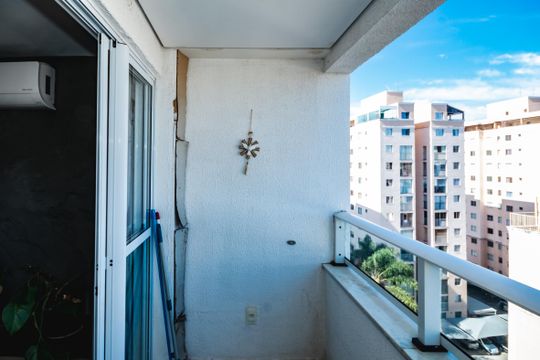 Varanda da Sala de apartamento para alugar com 2 quartos, 70m² em Planalto, Belo Horizonte