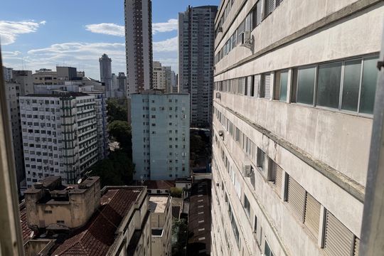 Vista de apartamento para alugar com 1 quarto, 49m² em Itararé, Santos