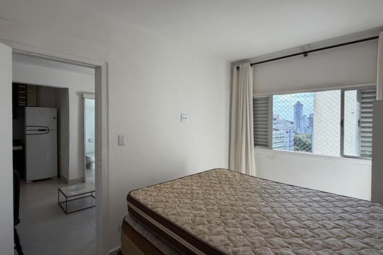 Quarto de apartamento para alugar com 1 quarto, 49m² em Itararé, Santos