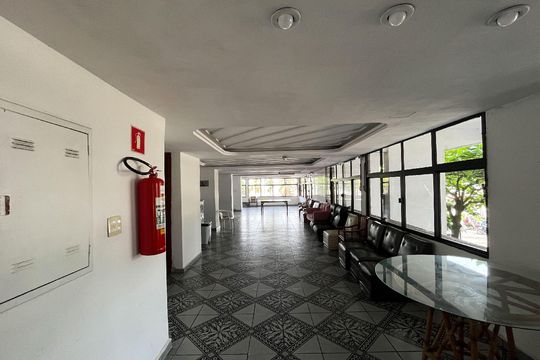 Área comum - Salão de festas de apartamento para alugar com 1 quarto, 49m² em Itararé, Santos