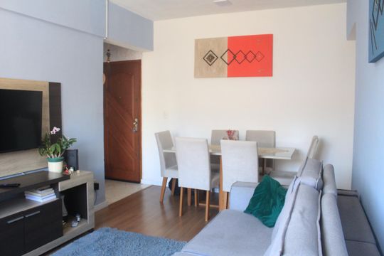 Sala de apartamento à venda com 1 quarto, 63m² em Olímpico, São Caetano do Sul