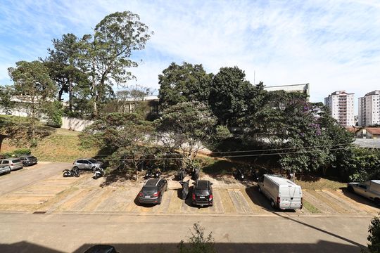 Vista da sala de apartamento à venda com 2 quartos, 53m² em Jardim Santo André, Santo André