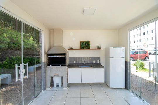 Área comum - Churrasqueira 1 de apartamento para alugar com 2 quartos, 45m² em Recanto Vista Alegre, Cotia