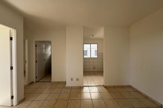 Sala de apartamento à venda com 2 quartos, 45m² em Vale das Amendoeiras, Contagem