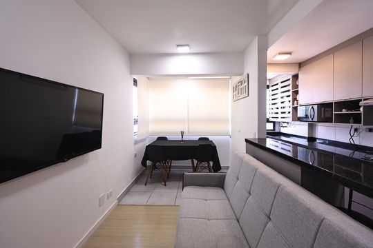 Sala de apartamento à venda com 2 quartos, 42m² em Campestre, Santo André