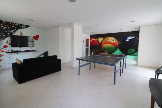 Área comum - Sala de jogos de apartamento à venda com 2 quartos, 83m² em Jaguaré, Osasco