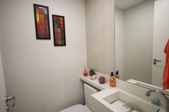 Lavabo de apartamento à venda com 2 quartos, 83m² em Jaguaré, Osasco
