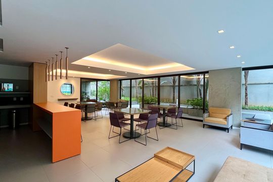 Área comum de kitnet/studio para alugar com 1 quarto, 47m² em Pinheiros, São Paulo