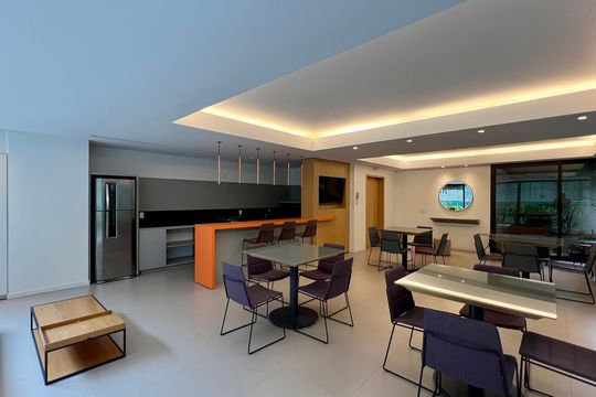 Área comum de kitnet/studio para alugar com 1 quarto, 47m² em Pinheiros, São Paulo