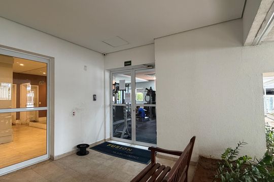 Área comum - Academia de apartamento para alugar com 1 quarto, 50m² em Vila Matias, Santos