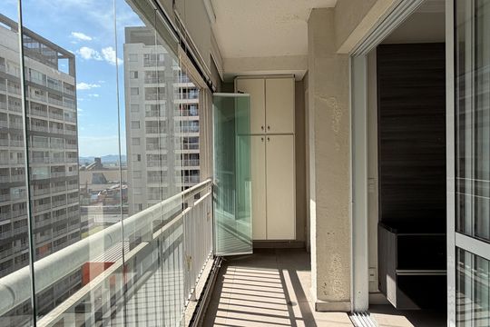 Varanda  de apartamento para alugar com 1 quarto, 50m² em Vila Matias, Santos