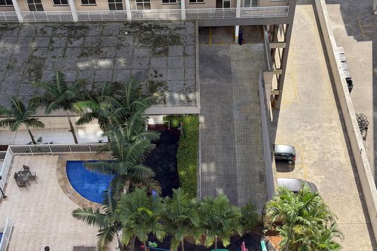Vista da Varanda  de apartamento para alugar com 1 quarto, 50m² em Vila Matias, Santos
