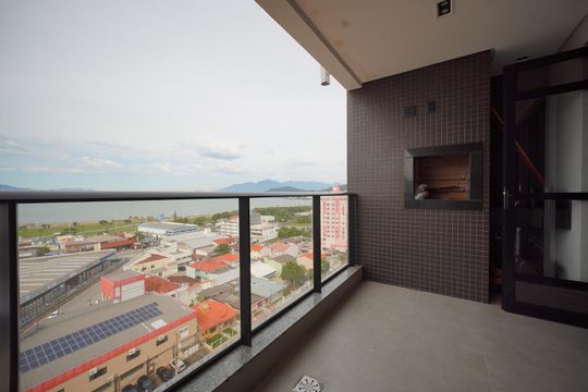 Varanda da Sala de apartamento para alugar com 2 quartos, 78m² em Kobrasol, São José