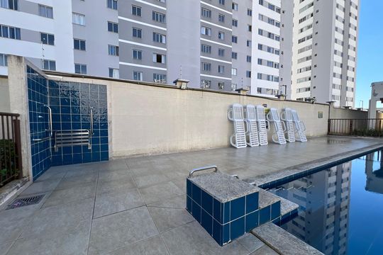 Área comum - Piscina de apartamento para alugar com 2 quartos, 50m² em Santos Dumont, Juiz de Fora