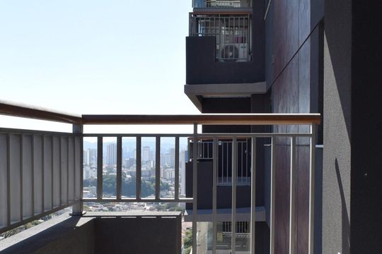 Varanda de apartamento à venda com 1 quarto, 40m² em Vila Anglo Brasileira, São Paulo