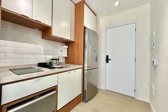 Cozinha de kitnet/studio para alugar com 1 quarto, 24m² em Vila Santa Catarina, São Paulo