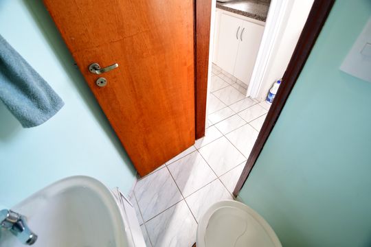 Lavabo de casa de condomínio para alugar com 2 quartos, 60m² em Residencial Burato, Campinas