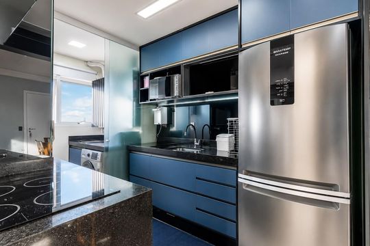 Cozinha de apartamento para alugar com 2 quartos, 72m² em Jardim Florida, Jundiaí