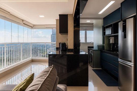 Cozinha de apartamento para alugar com 2 quartos, 72m² em Jardim Florida, Jundiaí