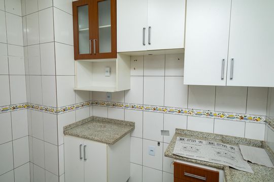 Cozinha de apartamento à venda com 2 quartos, 70m² em Campo Grande, Rio de Janeiro