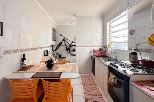 Cozinha de apartamento à venda com 2 quartos, 60m² em Centro, São Bernardo do Campo