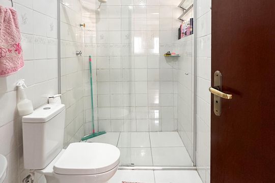 Banheiro Social de apartamento à venda com 2 quartos, 60m² em Centro, São Bernardo do Campo