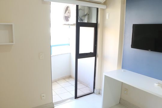 Varanda da Sala de kitnet/studio para alugar com 1 quarto, 30m² em Centro, Nova Iguaçu