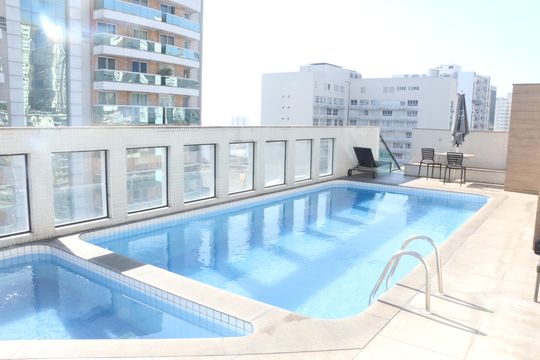 Piscina de kitnet/studio para alugar com 1 quarto, 30m² em Centro, Nova Iguaçu